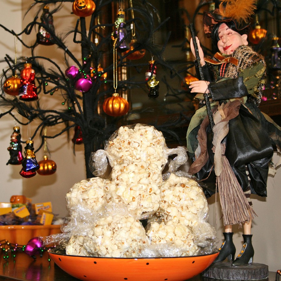 Halloween Popcorn Balls