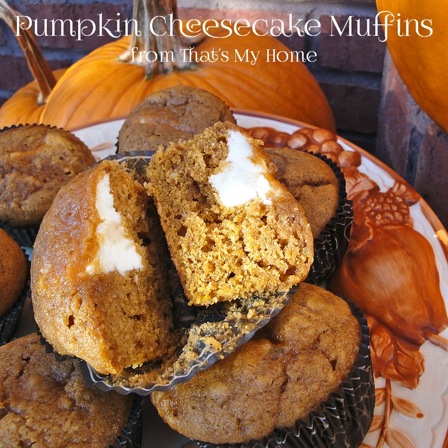 Pumpkin Cheesecake Muffins