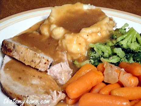 Roast Pork Loin Dinner