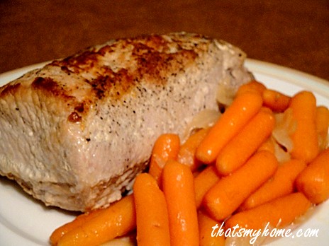 pork loin with carrots