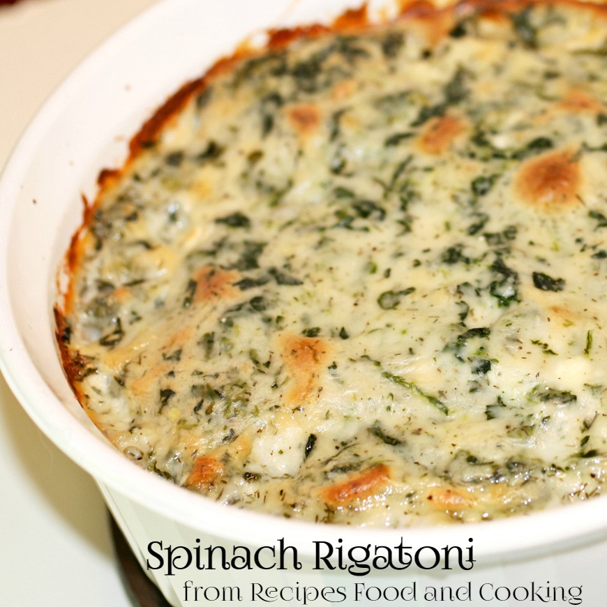 Creamy Spinach Rigatoni