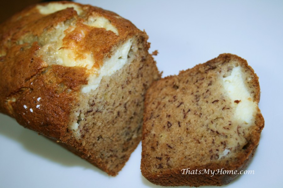 Banana Cream Cheese Bread