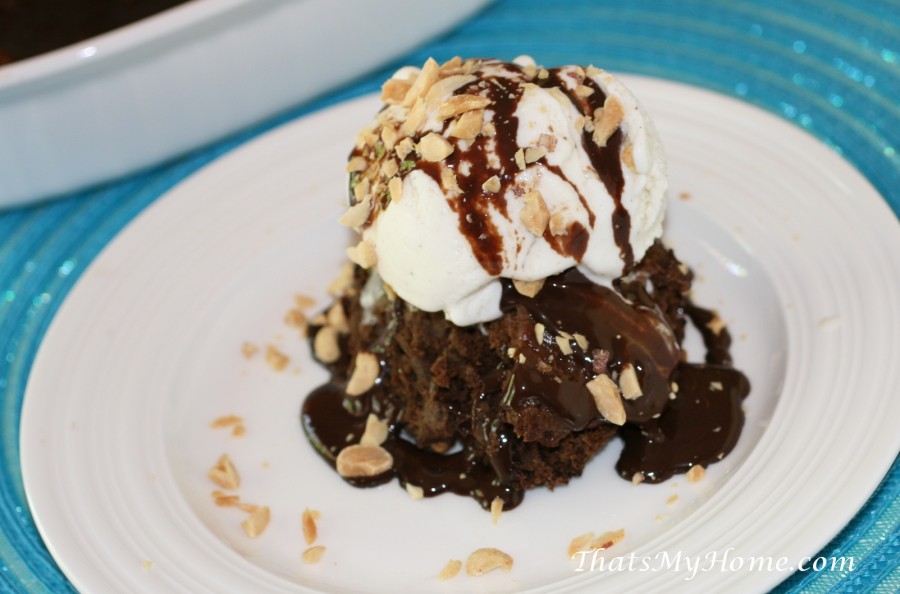 Peanut Butter Brownie Cake