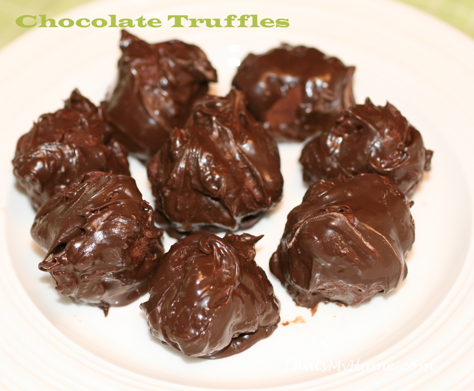 Chocolate Truffles Recipes Food and Cooking