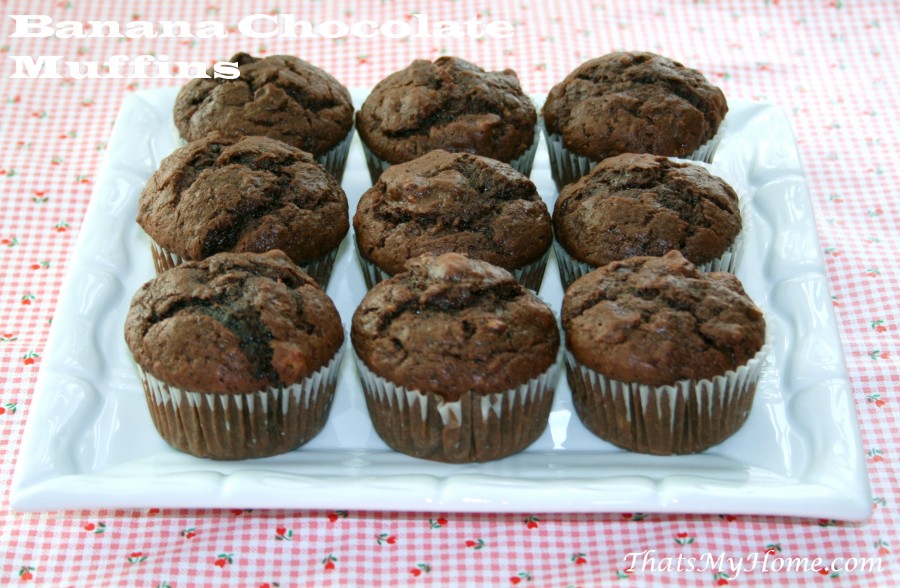 Chocolate Banana Muffins