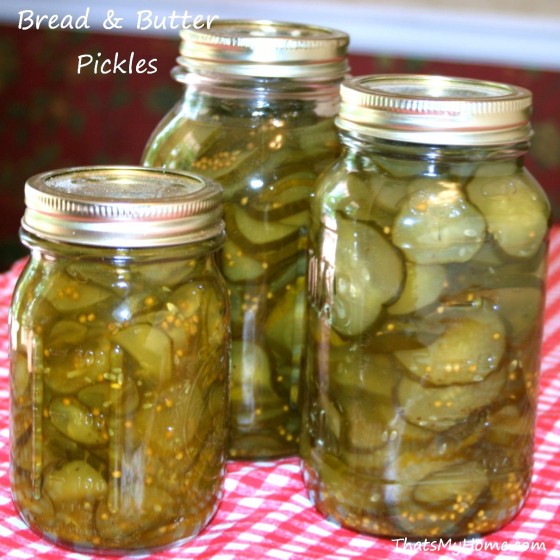 Bread and Butter Pickles