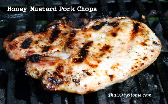 Grilled Honey Mustard Pork Chops