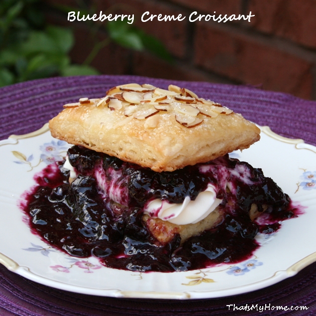 blueberry creme croissant