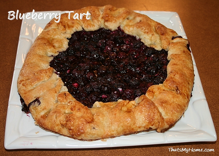 paleo blueberry tart