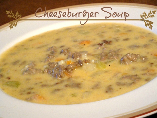 cheeseburger soup recipe from recipesfoodandcooking.com