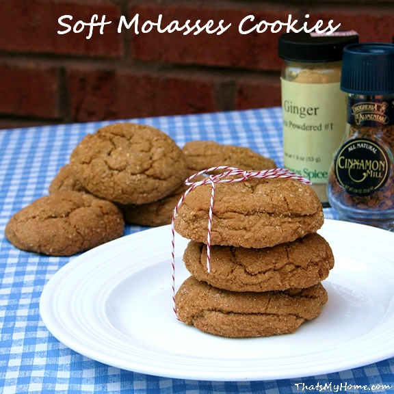 Soft Molasses Cookies