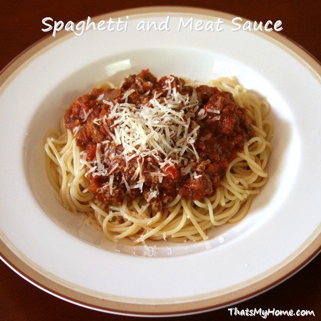 spaghetti and meat sauce recipe