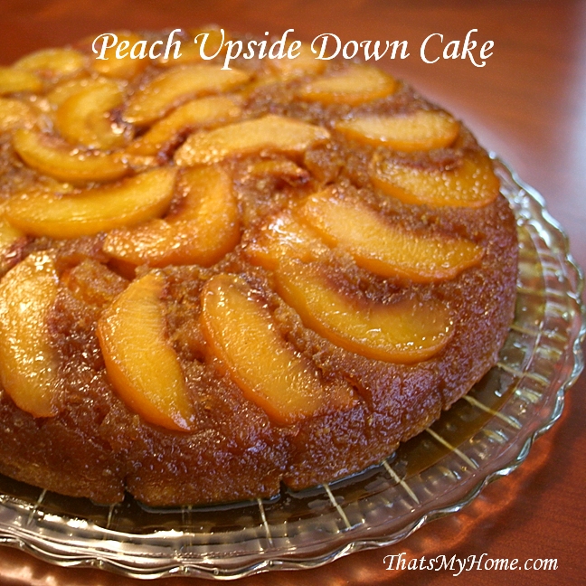 Peach Cake Tatin - Smells Like Home