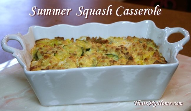 summer squash casserole recipe
