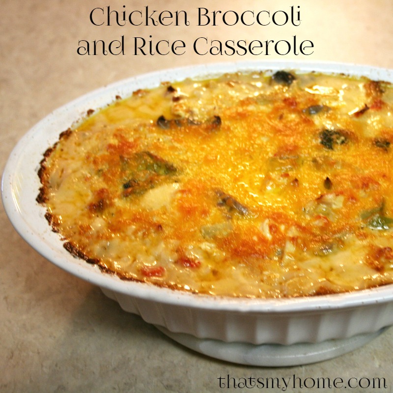 Chicken Broccoli and Rice Casserole