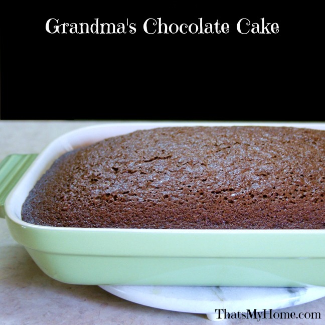 Grandma's Chocolate Cake from Recipes, Food and Cooking