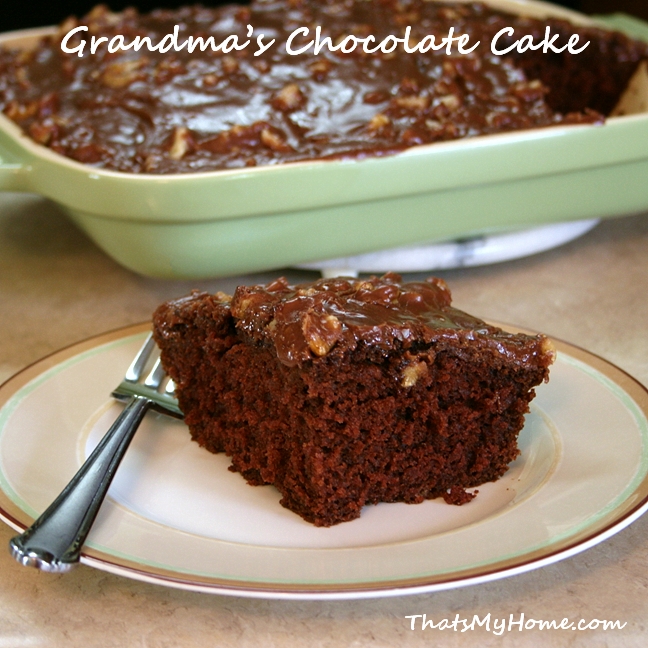 grandmas chocolate cake recipe