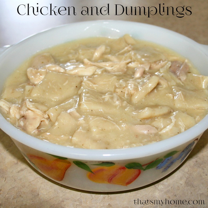 Chicken and flat dumplings recipe