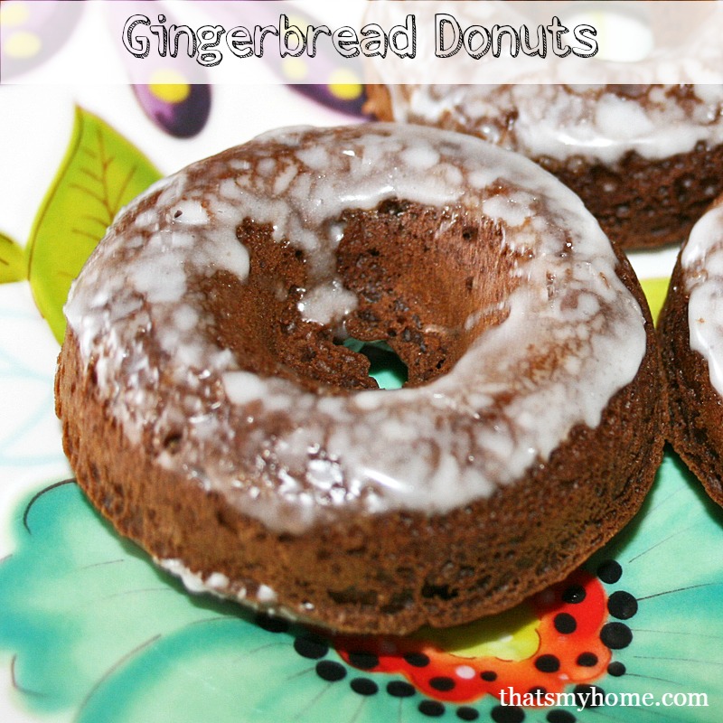 Baked Gingerbread Donuts