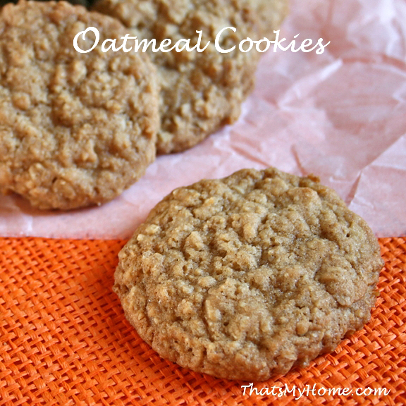 oatmeal cookies recipe