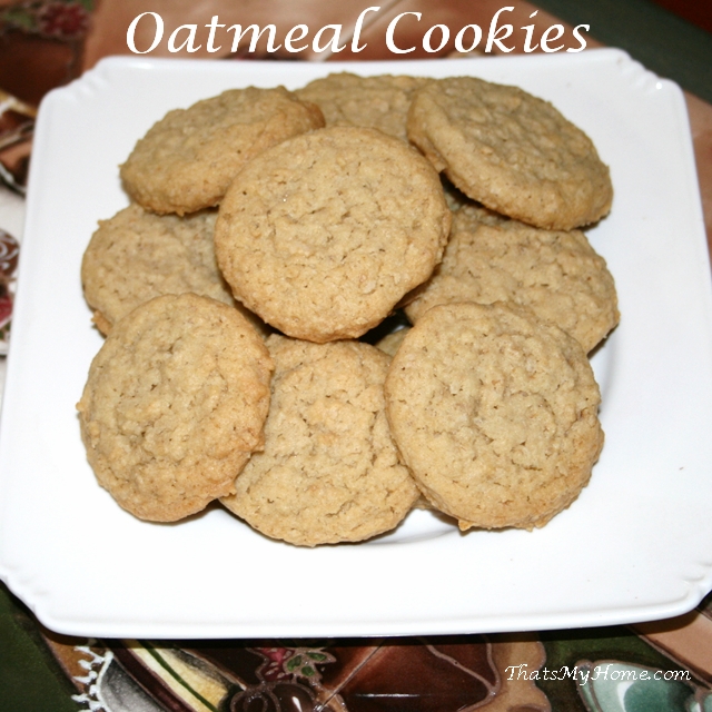 oatmeal cookies recipe