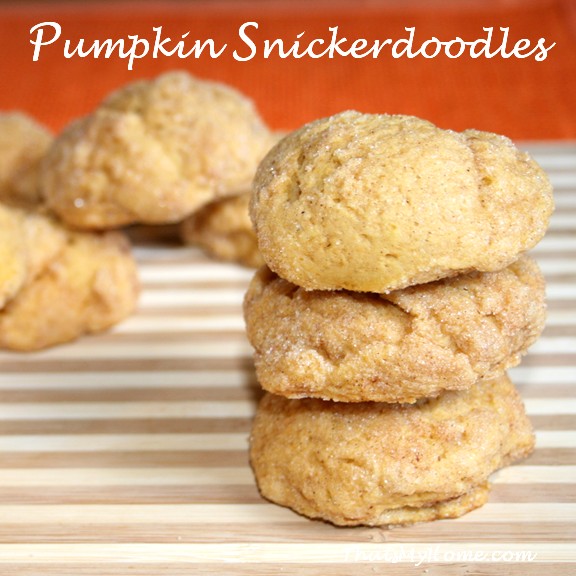 pumpkin snickerdoodles cookie recipe