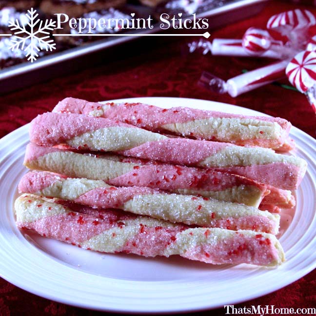 Peppermint Stick Cookies