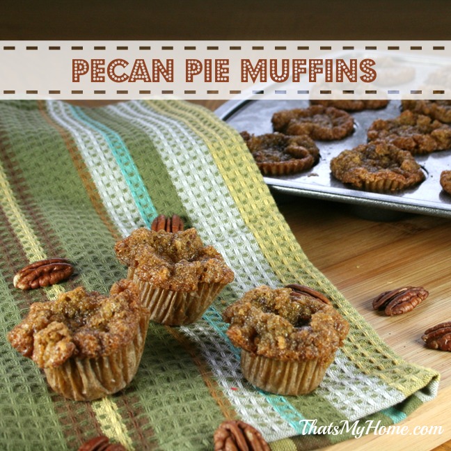 Mini Pecan Pie Muffins tastes like a pecan pie in a muffin form from recipes food and cooking.com