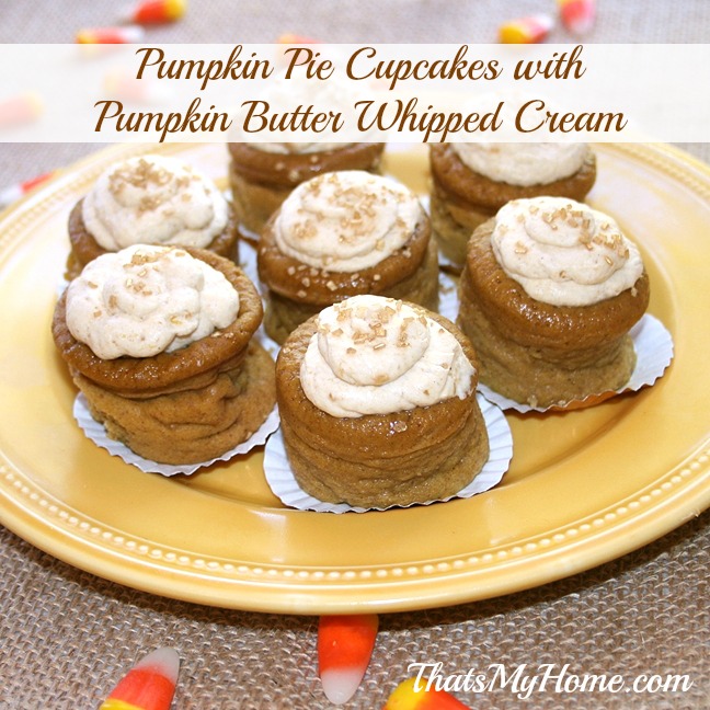 Pumpkin pie cupcakes recipe