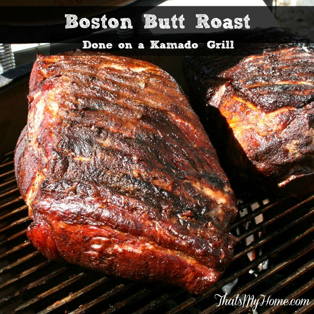 Boston Butt Roast on the Kamado Grill from Recipes, Food and Cooking