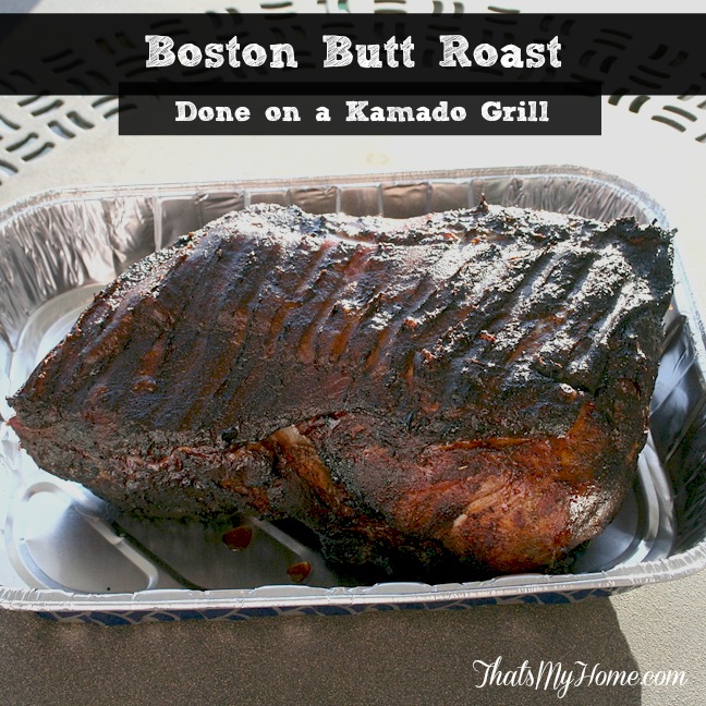Boston Butt Roast on the Kamado Grill from Recipes, Food and Cooking