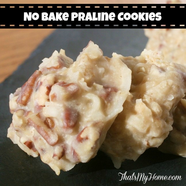 No Bake Praline Cookies from Recipes, Food and Cooking