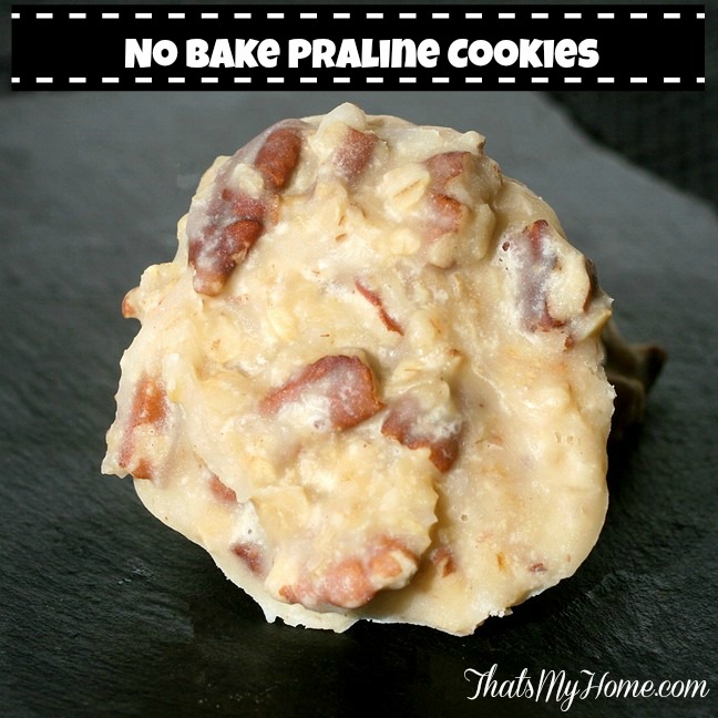 No Bake Praline Cookies from Recipes, Food and Cooking