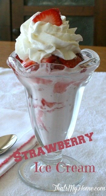 Strawberry Ice Cream recipe from Recipes, Food and Cooking