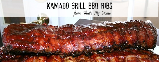 Kamado Grill Barbecue Ribs