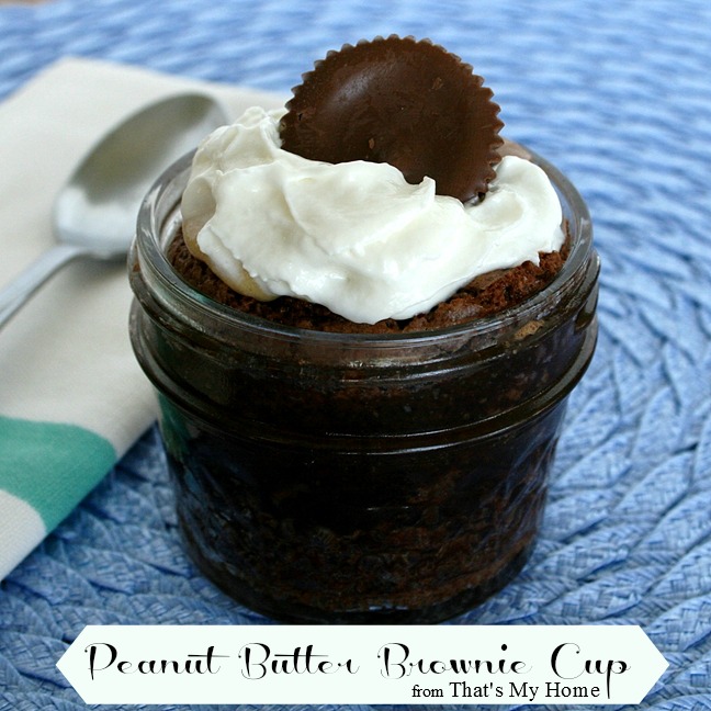 Peanut Butter Brownie Cups from Recipes Food and Cooking