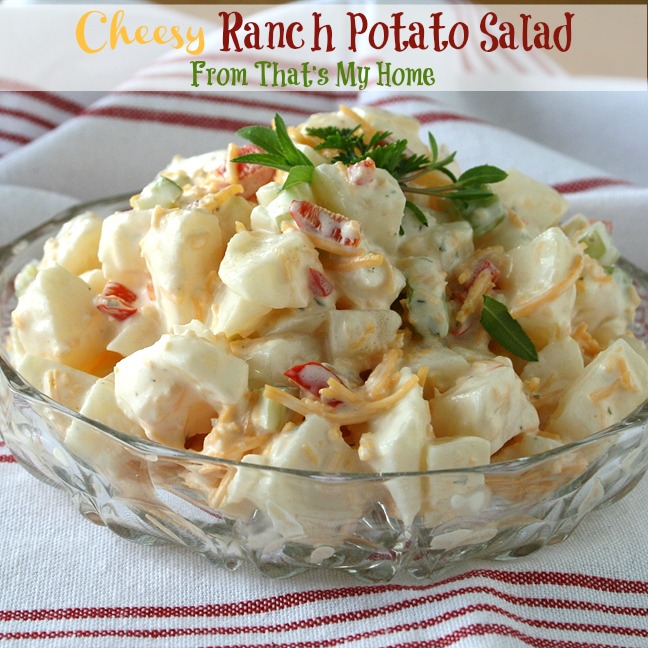 Cheesy Ranch Potato Salad from That's My Home