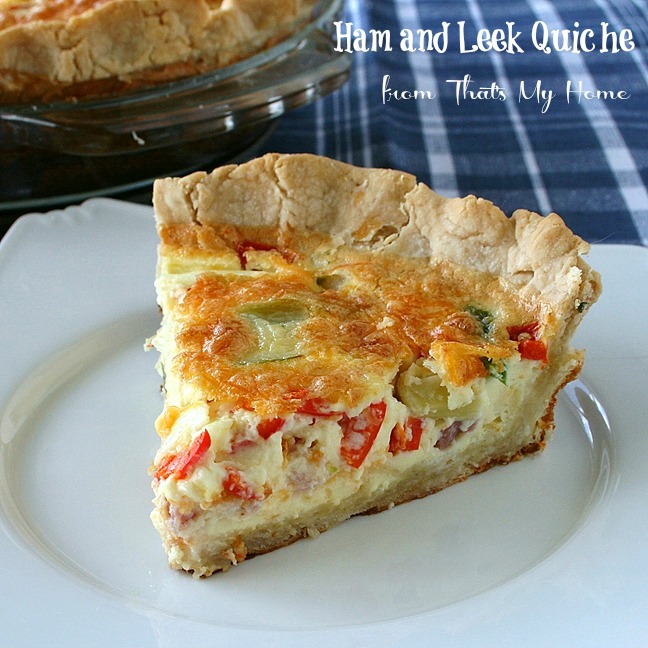 Ham and Leek Quiche from That's My Home