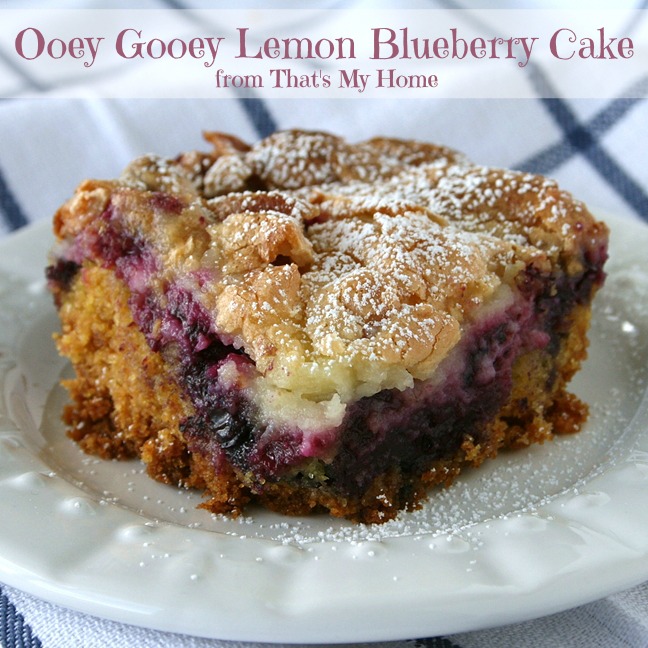 lemon blueberry ooey gooey butter cake