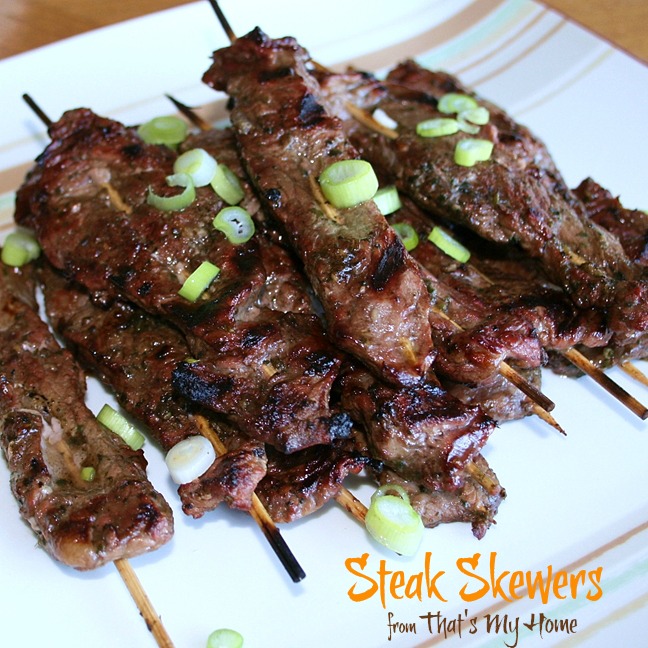 Sirloin Steak Skewers from Recipes Food and Cooking