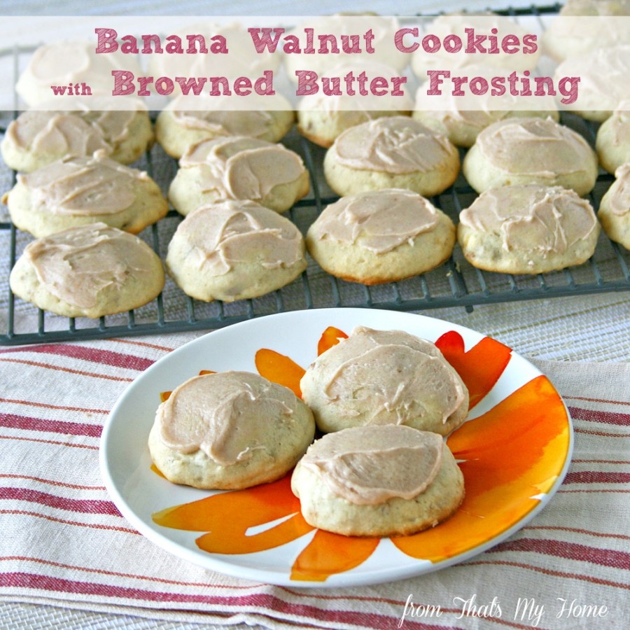 Banana Walnut Cookies from That's My Home