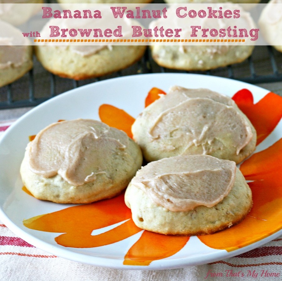 Banana Walnut Cookies from That's My Home