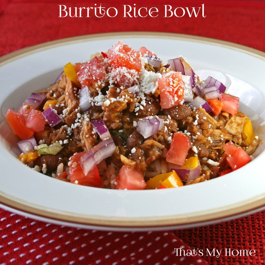 Burrito Bowl with Shredded Chicken