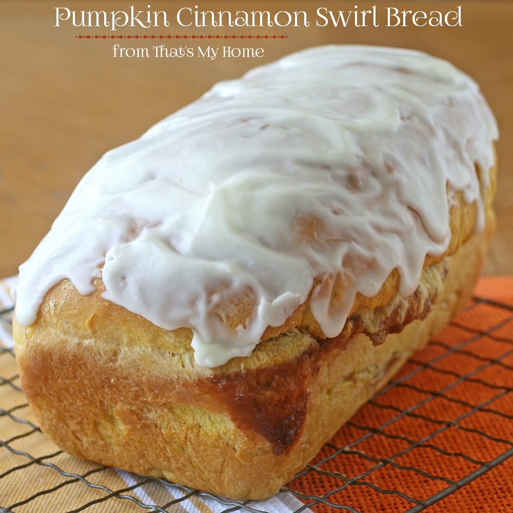 Pumpkin Cinnamon Swirl Bread