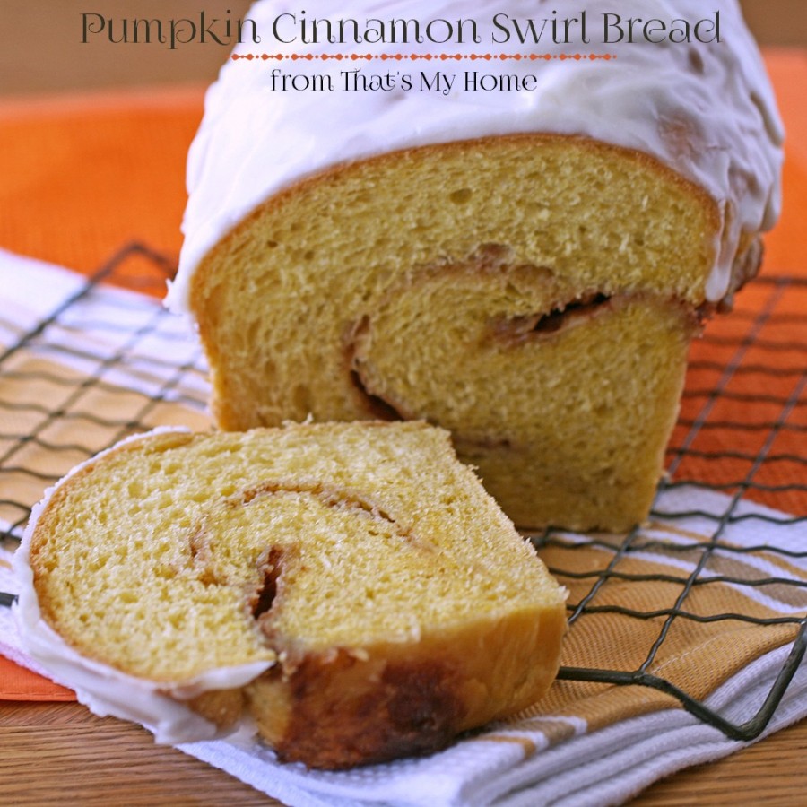 Pumpkin Cinnamon Swirl Bread