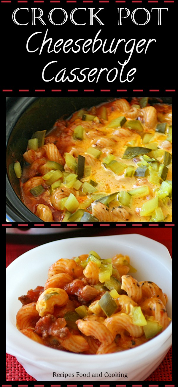 Crock Pot Cheeseburger Casserole - Recipes Food and Cooking