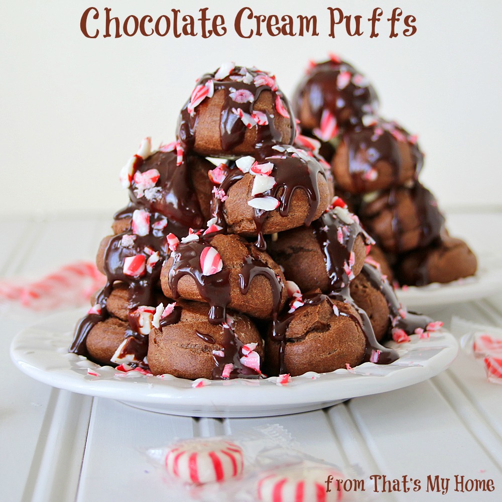 Chocolate Cream Puff Trees