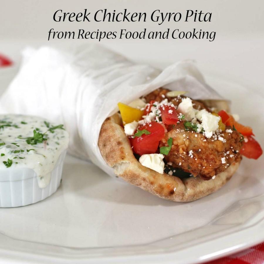 Greek Chicken Gyro Pita