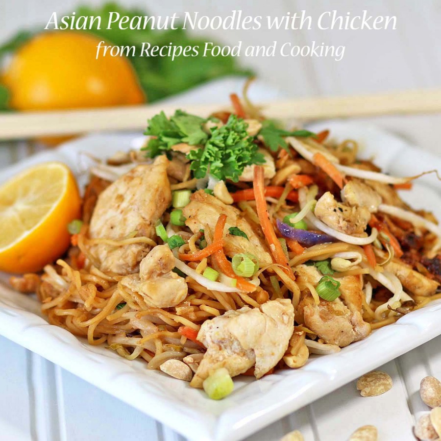 Asian Peanut Chicken with Noodles