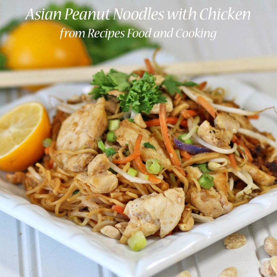 Asian Peanut Chicken with Noodles